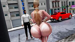 chanel malibu's big ass in sex game scene