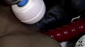 maxine toys her ass in lingerie