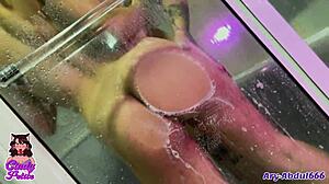 I love lesbian sex in shower and jacuzzi