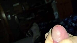 I, the dirty talking wife, slowly jerk off this dick in our homemade session