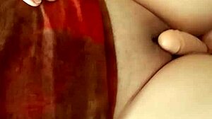 Rubbing my big pussy with two dildos