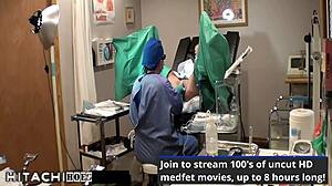 Freshman Angel Oaks moans through intense Hitachi orgasm!