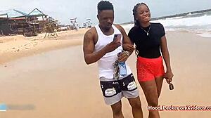 Beach Fun Leads To Ass Hitting At Crib