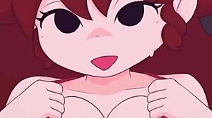 Girlfriend Enjoys Assfucking Anal Sex in Cartoon Anime Hentai Scene