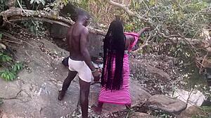 Village Girl with Perfect Boobs Banged by Stream