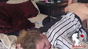 Blonde Milf Receives Creampie From Monster Cock Before The Game.