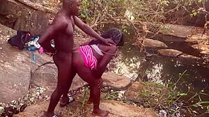 Village Girl with Perfect Boobs Banged by Stream