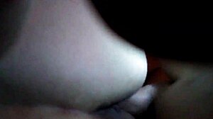 Blindfolded wife angie cums on cock while fantasizing about old friend