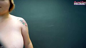 busty blonde gwen sucks a cock and gets her wet pussy fucked in doggystyle