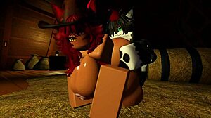 Hot Cowgirl Milks Big Dicked Wolf