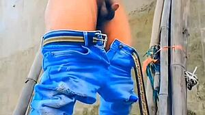 Small cock sissy has outdoor fun 😈