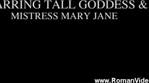 Tall Blonde Woman Facesits a Man