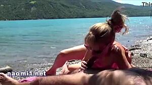 cum on the beach for naomi woods