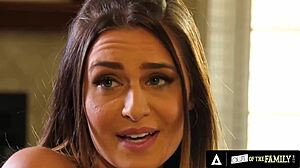 Busty Wife Ella Reese Sucks Black Stepdad’s Cock