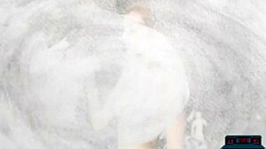 Miranda, the hard body MILF, strips lingerie outdoors in softcore scene