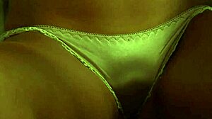 I feel so submissive as my dom mistress touches and kisses my busty big boobs body