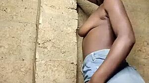 Crazybitch gets tight ass fisted until squirting near neighbor