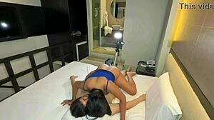 Brazilian stud pounds me while my husband films.