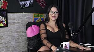 Bia ruyva in sheer red explores cuckold situations with viagra and men