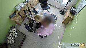 loan4k agent bangs tight teen 18+ pussy then he approves girls loan