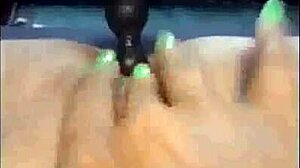 Narrative Fucking My PUSSY and ASS with Big Dildos Outdoors