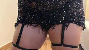 Amateur Woman Dances In See-Through Dress And Lingerie Shorts For Homemade Softcore Video
