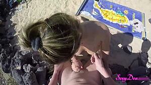 Get Naughty On The Sand With Wet Pussy And Ass Licking