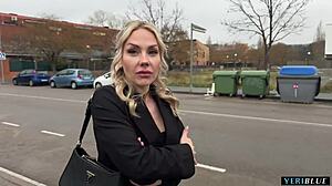 I met a pretty blonde on the street and we fucked publicly