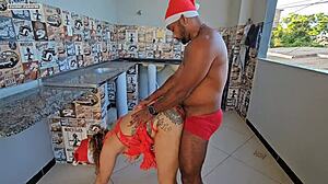 Want to see christmas sex in the laundry room?