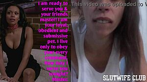 skinny blonde reads nasty texts during doggystyle