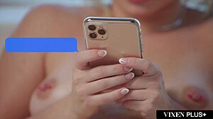 Naughty College Student Aria Craves Big Black Cock In Vixenplus Scene.