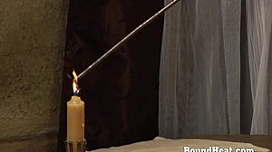 tied up slave in a bathtub punished by lesbian madame with big tits