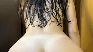 Fresh From Shower, Skinny Babe With Big Ass Rides Cowgirl Style In Dorm On Oct 28 2024