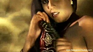 Watch this sensual indian dancer tease with her natural tits