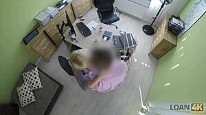 loan4k agent bangs tight teen 18+ pussy then he approves girls loan