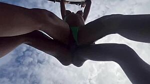 Blonde Emo Girl Fucks In The Bush With Friends