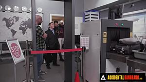 i accidently got gangbanged by big cocks at the airport, rough deepthroat