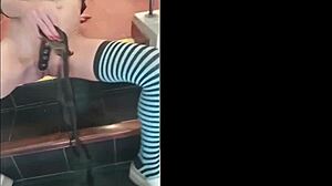 Latina Brunette With Big Ass And Tits Masturbates Intensely With Friend Using Big Cock And Toys