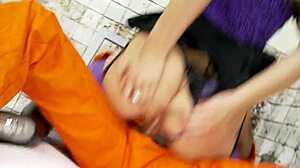 hey, banging this hot blonde mom over the bed feels insane!