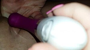 Sexy amateurs homemade couple wife uses toys vibrator for masturbation leading to pussy fingering orgasm