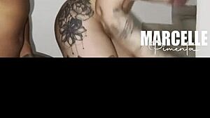 Black Doorman Assfucks MILF with Monster Cock on Stairs