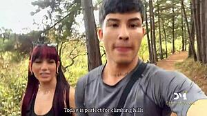 Wow! Latin Couple Danner Mendes & Yenifer Chacon Bang in Forest Quickie!