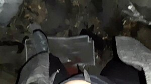 Village girl relaxes in a cold barn