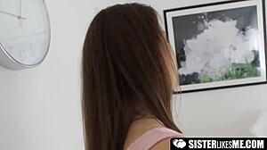 Sisterlikesme Com Kylie Lust for Stepbrother Satisfied with Hard Fuck Shaved Cowgirl Brunette POV Hairless Teen 18+ Babe