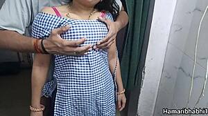 Indian desi bhabhi gets pounded by neighbor boyfriend after wedding. Her big ass bounces hard in this steamy couple's sex video.