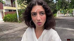 paid repairman with my pussy, then strutted down street with cum on face