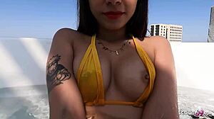 German old tourist bangs latina underwater in raw holiday sex-tape