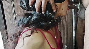 Desi young couple in homemade oral and doggystyle session