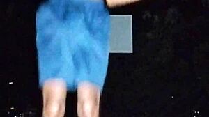 Skinny Athletic Girl Works Out in Park