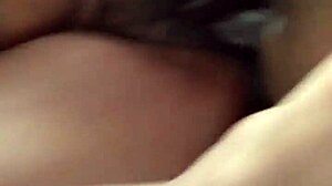 Hairy ebony milf with phat pussy gets wild